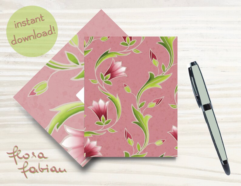 Printable Greeting Card Envelope 4,25x5,5 10,8x14cm Extra Free Coloring