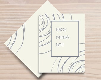 Printable Minimalist Father’s Day Card + Envelope - 4,25”x5,5”! (10,8x14cm) - digital download - PDF