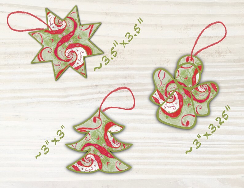 Printable Christmas Gift Tags Printable Christmas Ornaments Angel, Star ...