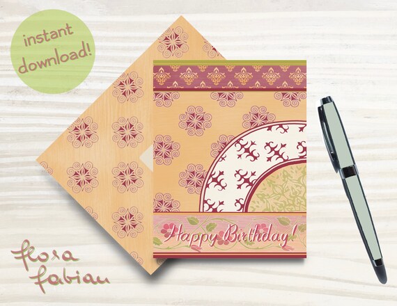 Printable Birthday Card and | Etsy