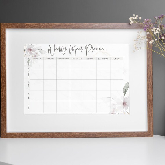 Monthly Calendar Printable Monthly Planner A4 Printable - Etsy