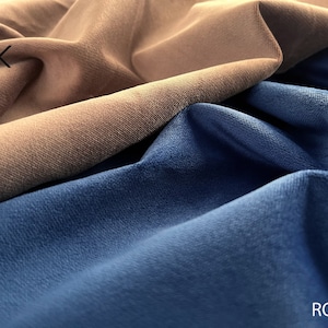 Soft Solid Velvet Upholstery Fabric, 55" Wide, 63 Colors