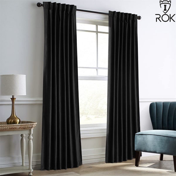 Velvet Curtain Panel Etsy