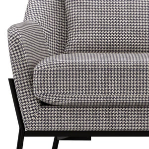 Multicolor Houndstooth Plaid Yarn Dyed Upholstery Fabric 55&quot; Wide, Free Fast Shipping by DHL,UPS,FedEx, 38 colors