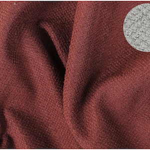Boucle Design Cotton Look Upholstery Fabric by yard, 32 Colors, Free Fast Shipping with DHL, UPS, FedEx