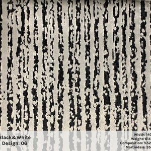 Black and White, Upholstery Velvet by Yards, Viscose, Modern and ...