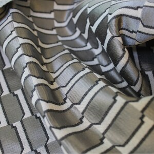 Picture of Honeycomb Pattern Jacquard Upholstery Velvet Fabric by Yard – High-end ...