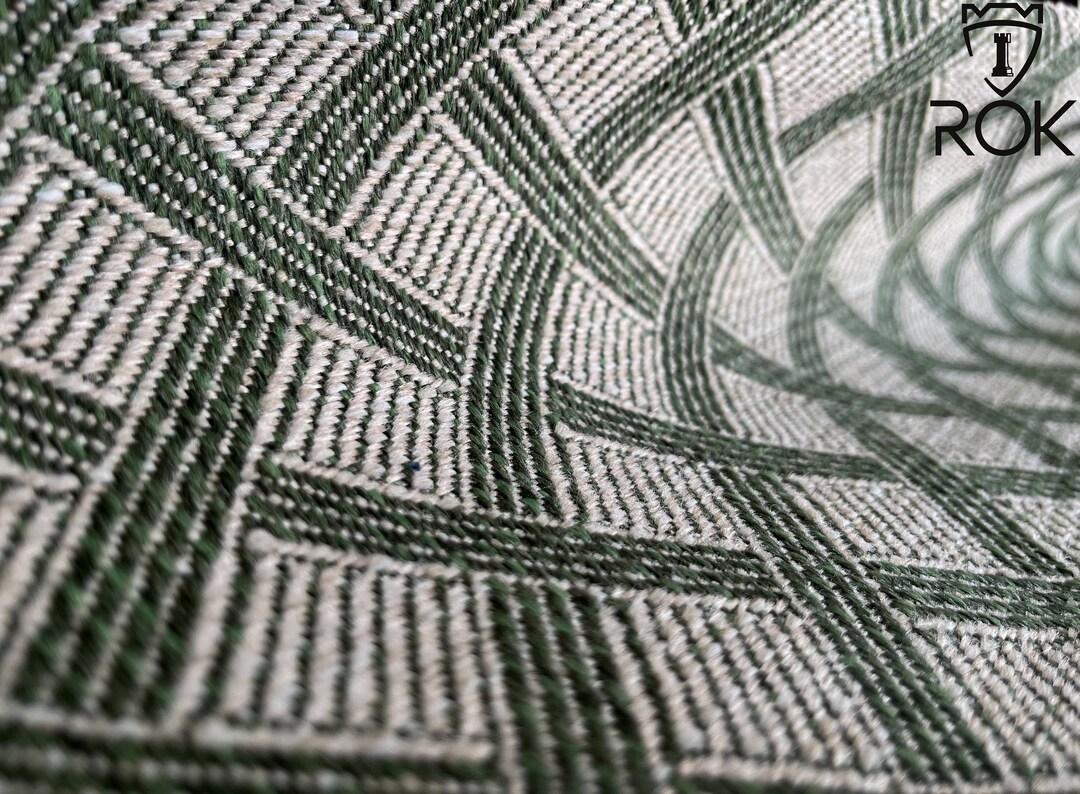 Check Design Upholstery Fabric by Yard, With Textured Plain Combination ...