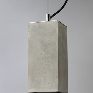 Concrete Lamp, Black lamp, Led Light, Industrial Light, Ceiling Light, Concrete Lighting, Lamp for Dining Room ,Pendant Light , Led Lamp Gray