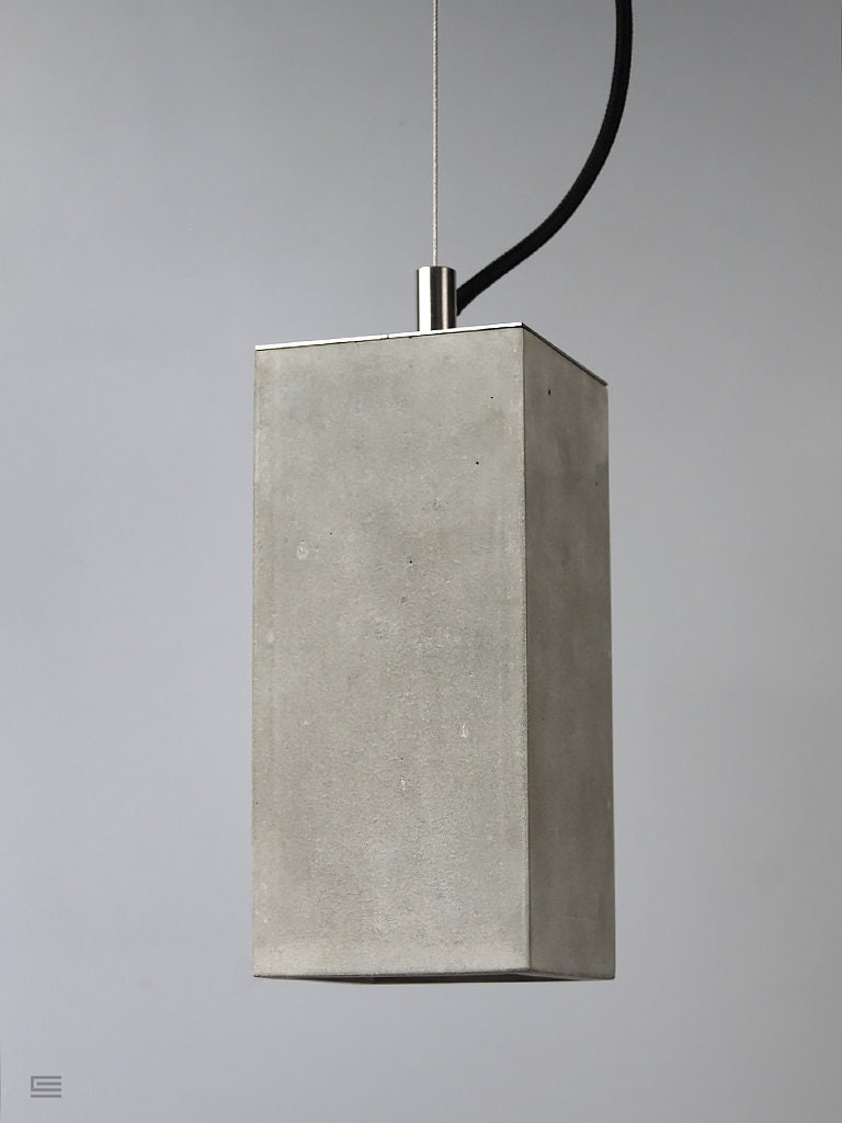 コンクリートペンダントライト：工業用LEDシーリングランプ - Etsy 日本