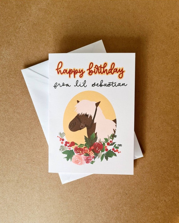 Parks and Recreation Li'l Sebastian Happy Birthday Card - Wishupon