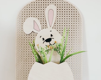 Laser Cut File | Easter Planter | Easter Bunny Basket | Boho Easter Decor | Wooden Easter Basket | Easter Bunny SVG | Easter Bunny Cut File