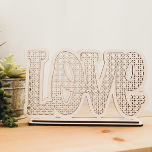 Laser Cut File | Boho Valentines Day Decor | Rattan Valentines Day Cut Out | Rattan Patter | Boho Valentine Decor | Valentine&#39;s Day Decor