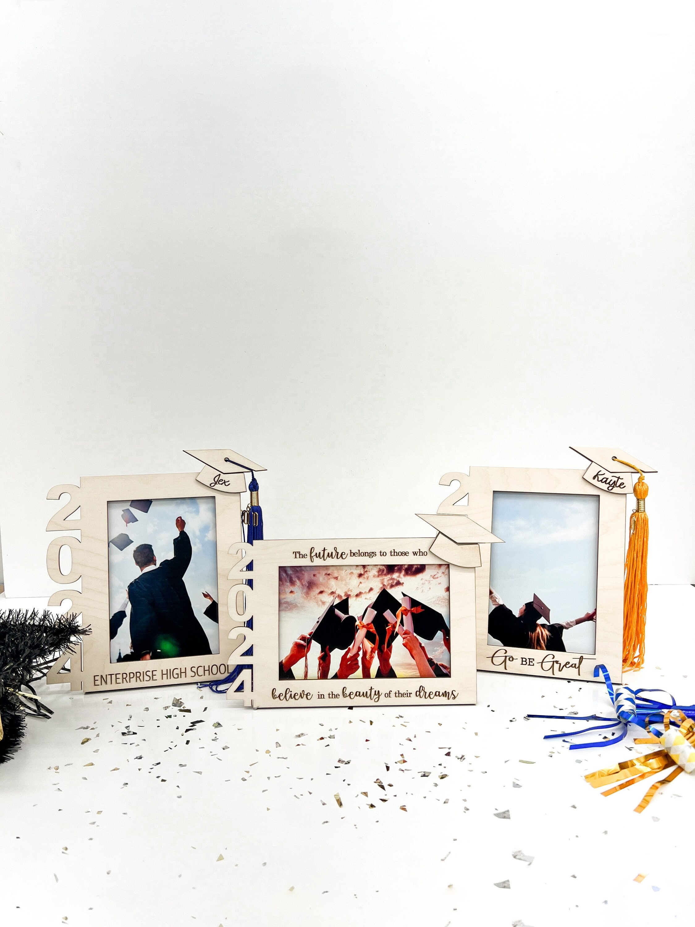 2024 and 2025 Graduation Tassel Holder Frames Laser Cut Digital File | Go Be Great | Graduation SVG | Graduation Gift SVG | Glowforge