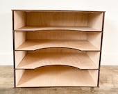 Organizational Storage Shelf Laser Cut Digital File | Shop Organization | Wood & Acrylic Storage | Storage Solutions | Glowforge Organizer