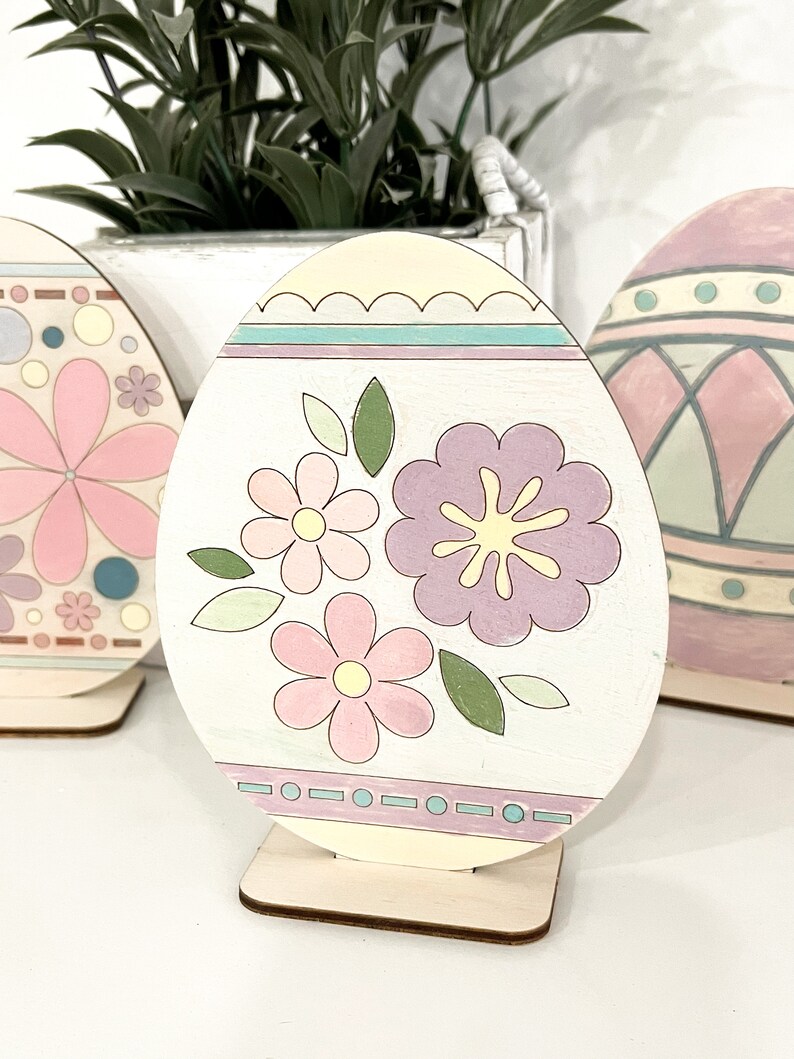 Dye Your Own Easter Eggs Laser Cut Digital File | Pop Out Color Your ...