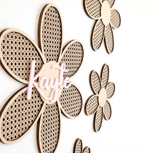 Laser Cut File | Rattan Daisy| Boho Daisys | Rattan Flower| Rattan SVG | Cane SVG | Flower Nursery | Girl Room | Daisy Decor | Daisy SVG