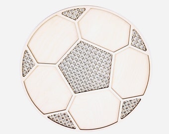Rattan Soccer Ball Laser Cut File | Rattan Soccer Ball SVG | Football | Sport Sign | Soccer Lover Decor | Glowforge