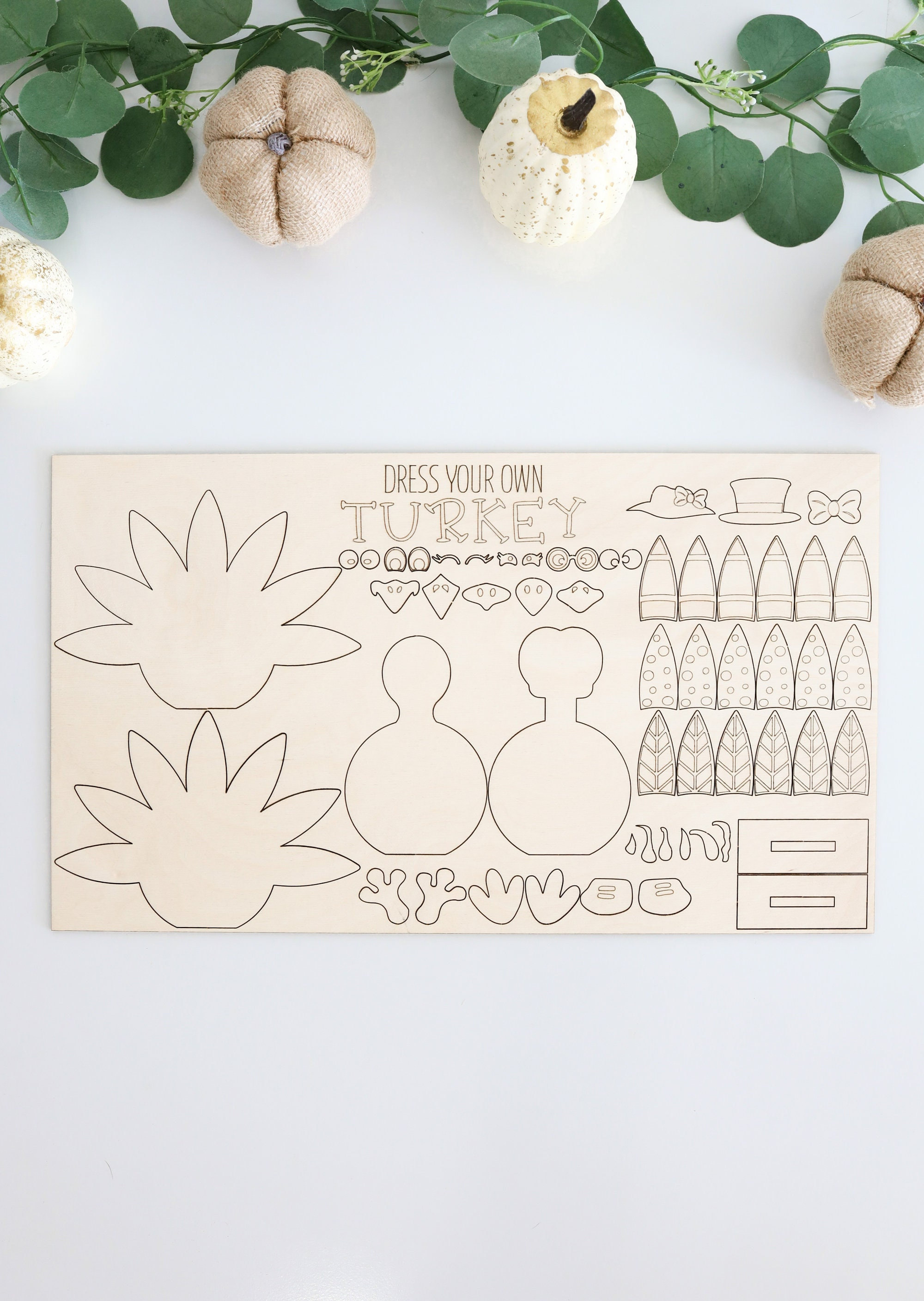 Thanksgiving Laser Cut File Etsy