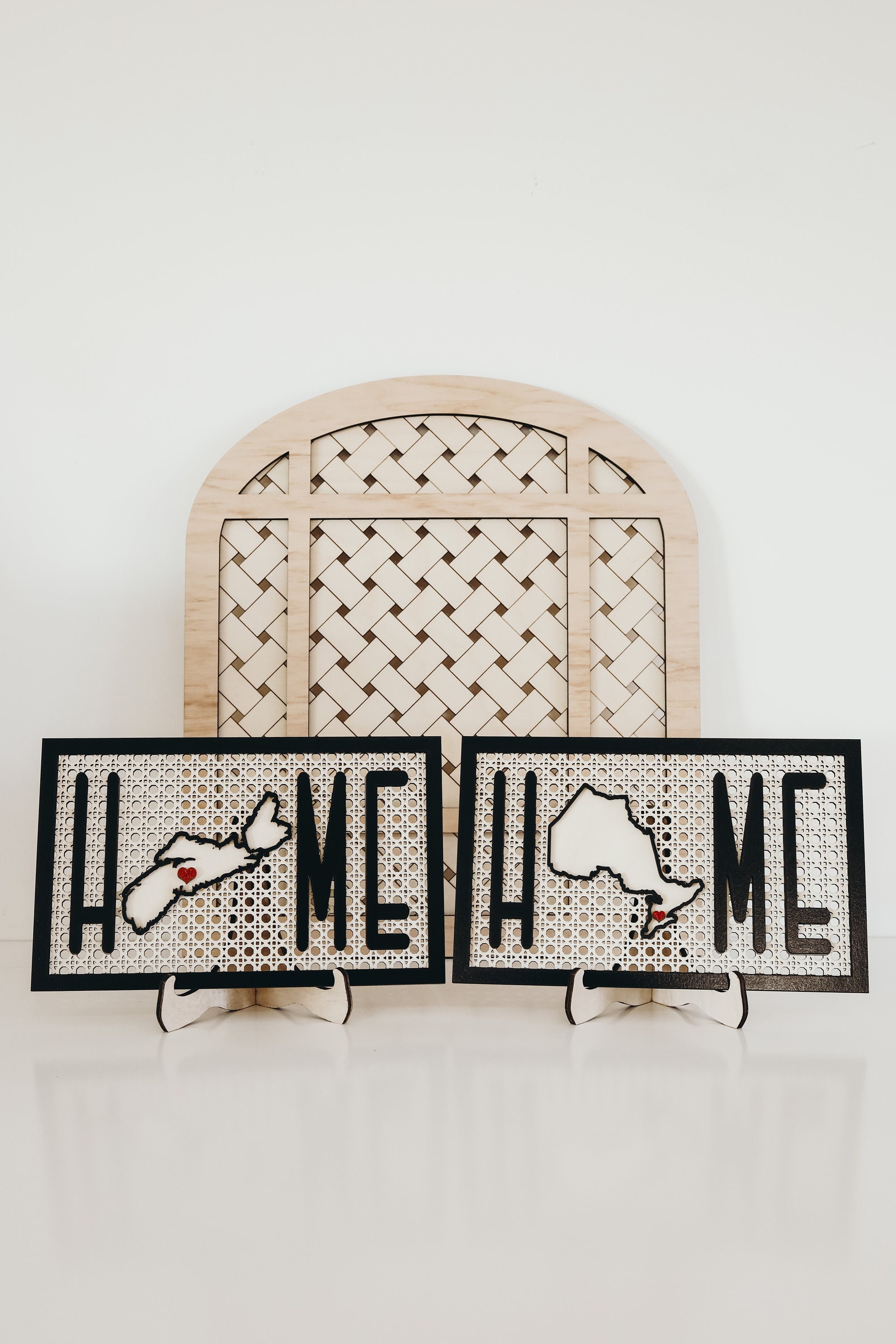 Laser Cut File | Rattan Canada Home Sign | Canadian Provinces SVG | Canadian Provinces Home Sign | Boho Home Sign | Custom Province Sign |