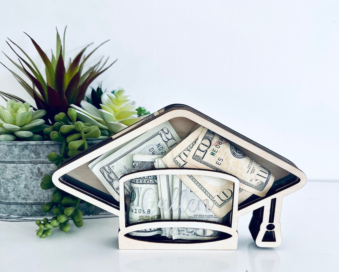 Laser Cut File | Graduation Cut File | Graduation Bank With Optional ...