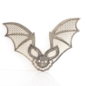 Laser Cut File | Bat Cut File | Bat SVG | Animal Cut File | Rattan SVG | Rattan Bat | Wood Bat Cut File | Bat Cut Out |