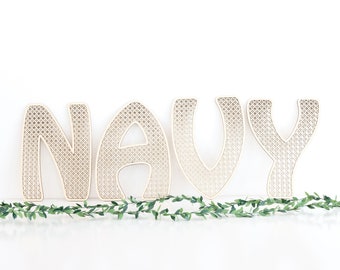 Laser Cut File | Rattan Alphabet | Rattan Letters | Boho Alphabet | Letter Cut Outs | Rattan SVG | Rattan Letter Cut Outs | Rattan Pattern |