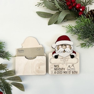 Cute Santa's List Christmas Money & Gift Card (Download Now) - Etsy