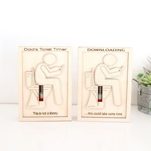 Laser Cut File Toilet Timer Bathroom Timer Gag Gift Father's Day