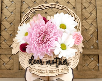 Laser Cut File | Mother's Day SVG | Mother's Day Gift SVG | Mother's Day Flower Holder | Grandma Gift | Mother's Day Gift Ideas | Flower SVG