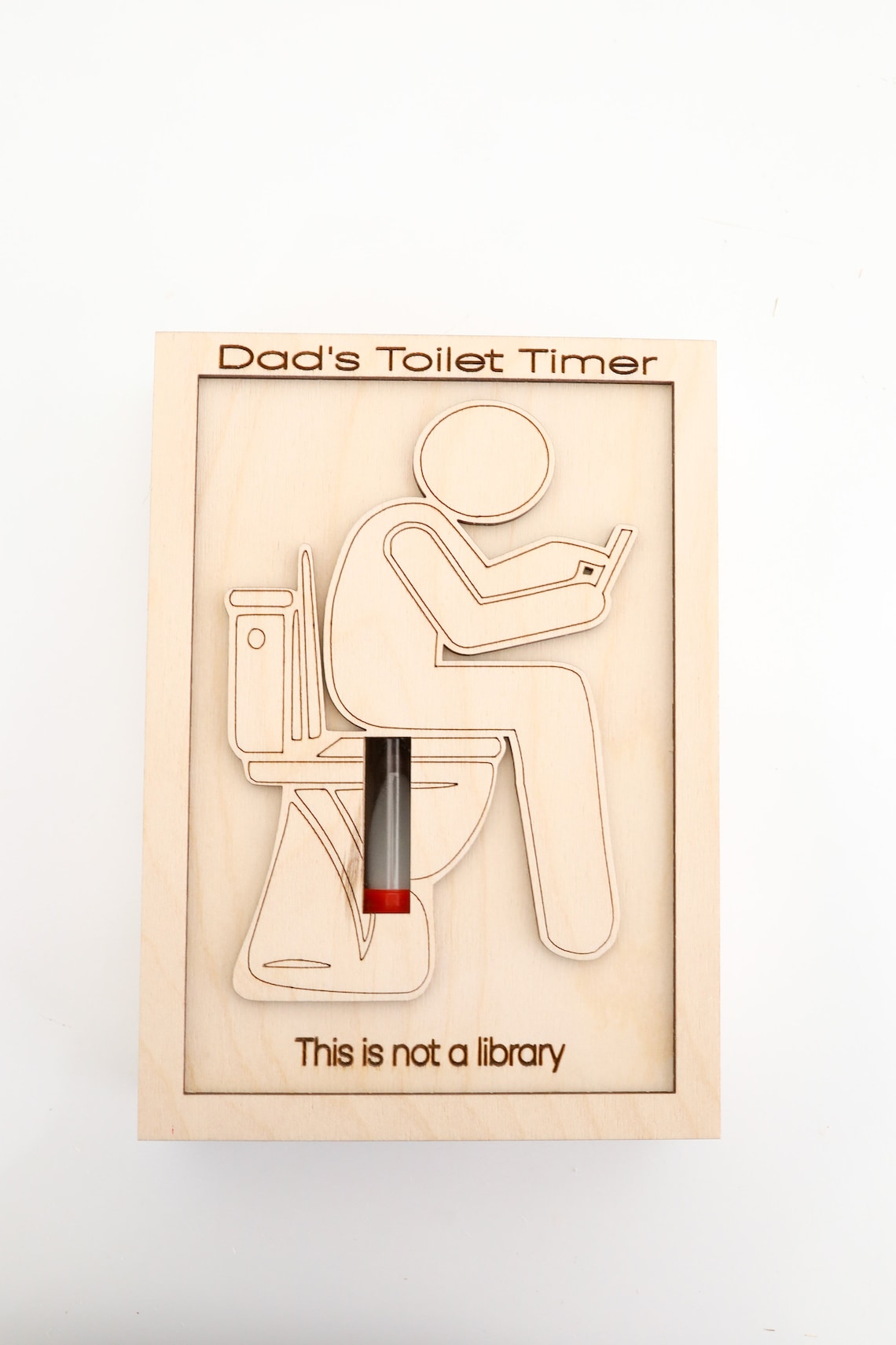 Laser Cut File Toilet Timer Bathroom Timer Gag Gift Etsy UK