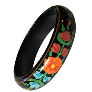 Buy Wood Floral Bangle Online In India - Etsy India display picture 1