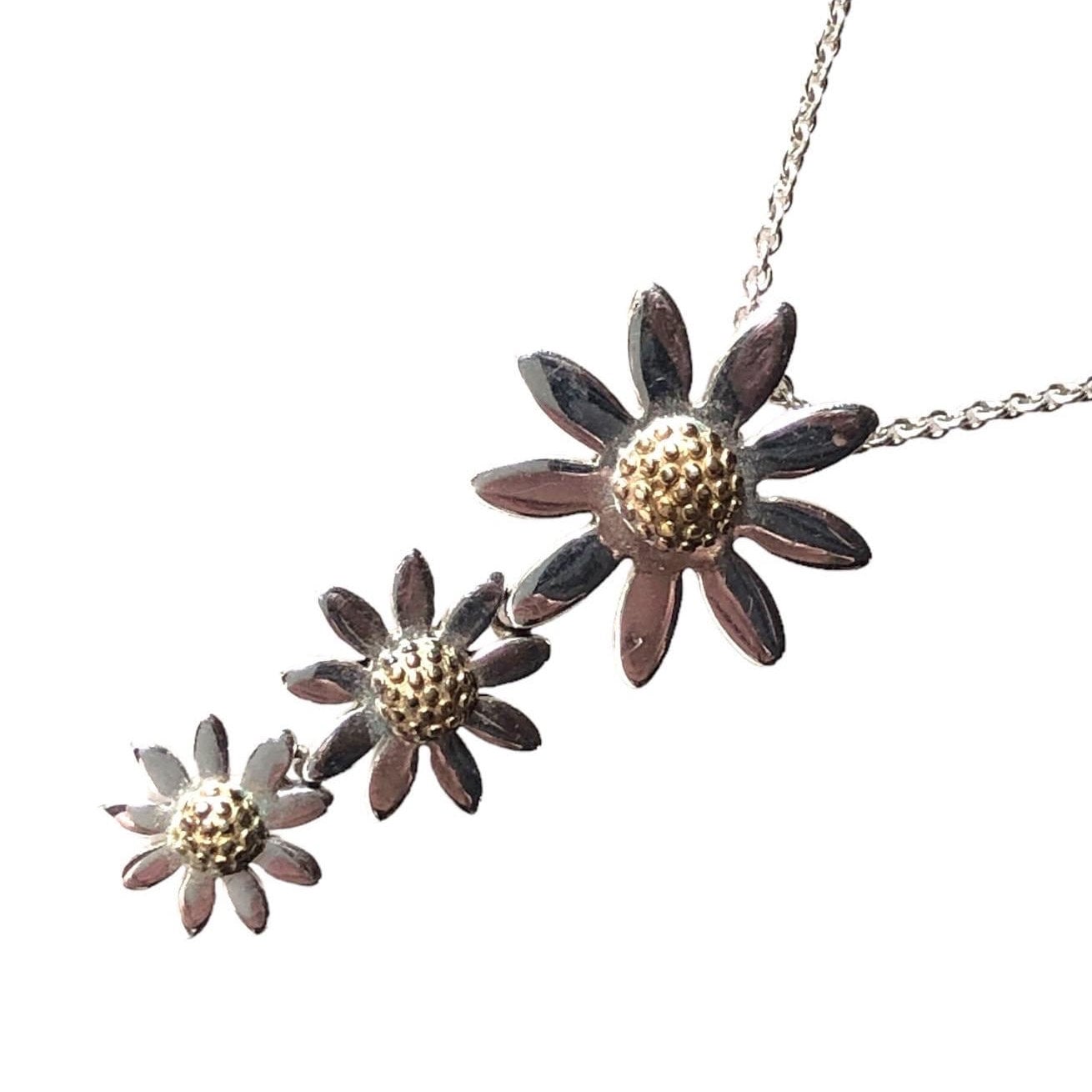 Ylang Ylang 925 Sterling Silver Dainty Daisy Necklace - Etsy
