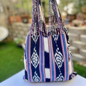 Beach bag, Shoulder tote bag, Cotton bag, handwoven tote, Guatemalan bags, boho bags
