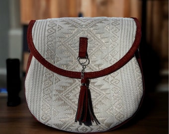 Bolso bandolera - hecho en Guatemala- único- bolso artesanal para mujer