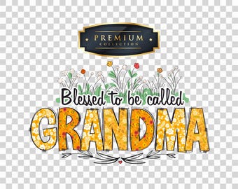 Imagen PNG de abuela: Diseño de sublimación colorido (archivo digital)