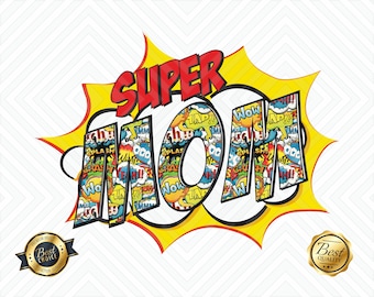 Cómics de Super Mamá PNG: Diseño de sublimación (Descarga instantánea)