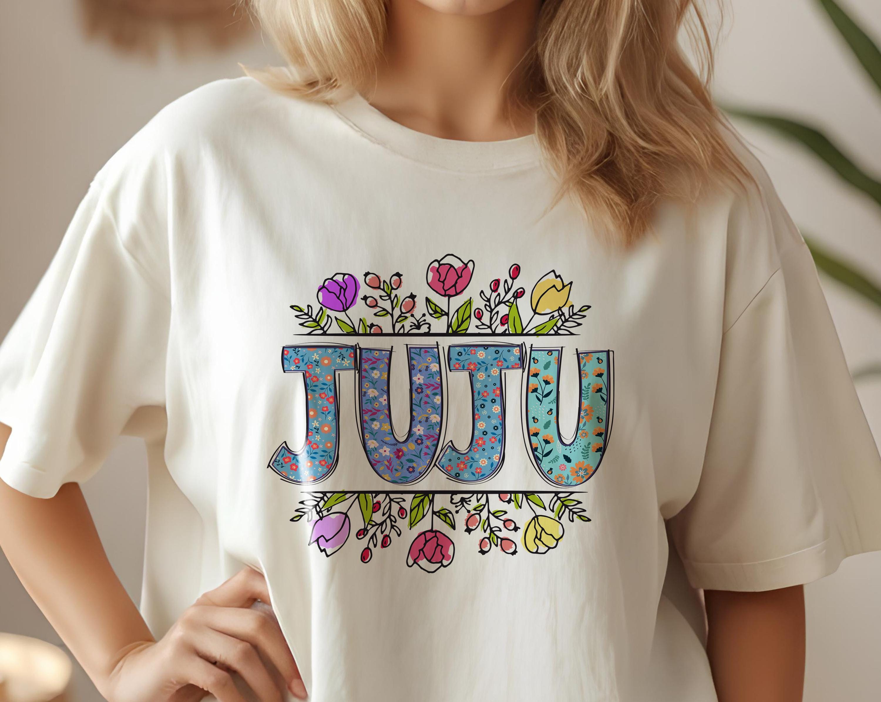 Floral Juju PNG: Colorful Name Image, Sublimation Design (digital