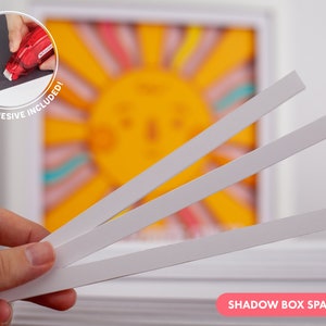 Distanziatori in schiuma per progetti di Shadow Box 3D - Adesivo incluso! - Forniture per l'arte della carta a strati