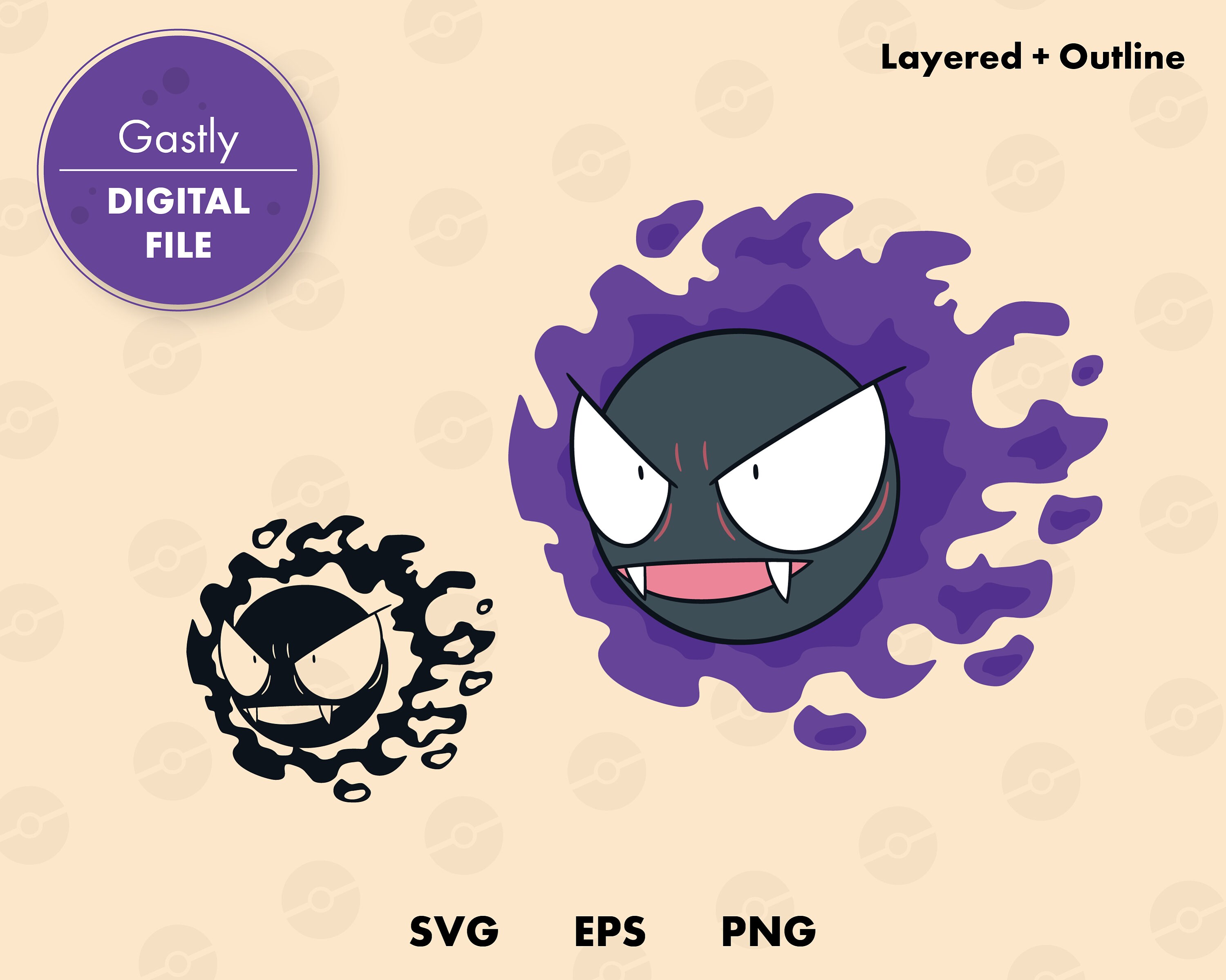 outline papercut Layered digital template vector Bayleef vinyl Silhouette SVG cut file instant download Pokemon Cricut decal