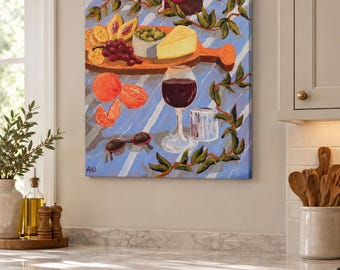 Quadro originale "Salumi estivi" 16x20
