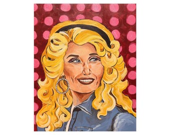 Poster/stampa opaca con ritratto in stile Pop Art di Queen Dolly