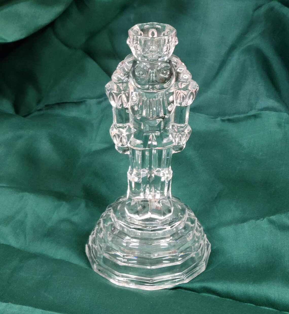 1crystal Nutcracker Candle/taper Holder Etsy
