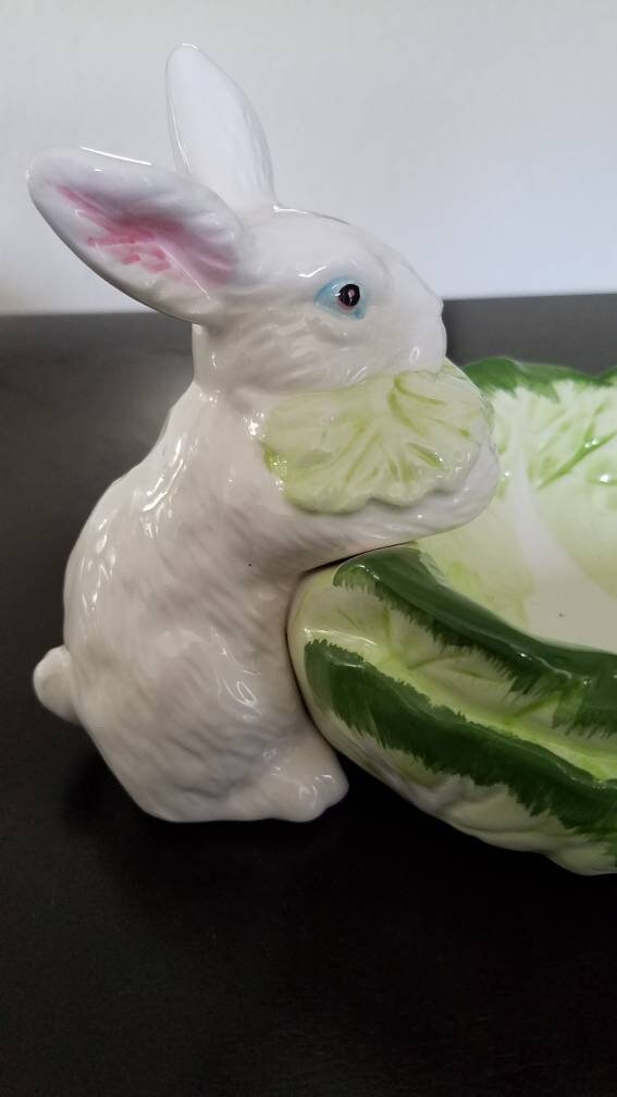 Dept. 56 Bunny Cabbage Bowl Etsy