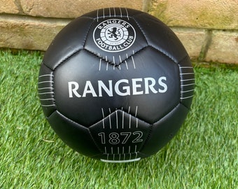 Official Glasgow Rangers FC React Black/sliver Size 5 Football Brand New