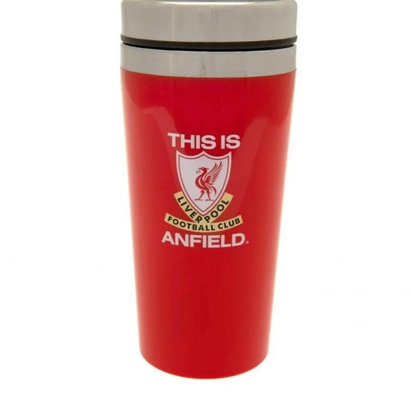 Official Liverpool FC This Is Anfield Travel Red Mug/Flask Hot/Cold drinks BNWT