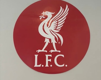 Adhesivo de pared oficial del Liverpool FC con escudo grande, 18x18 cm