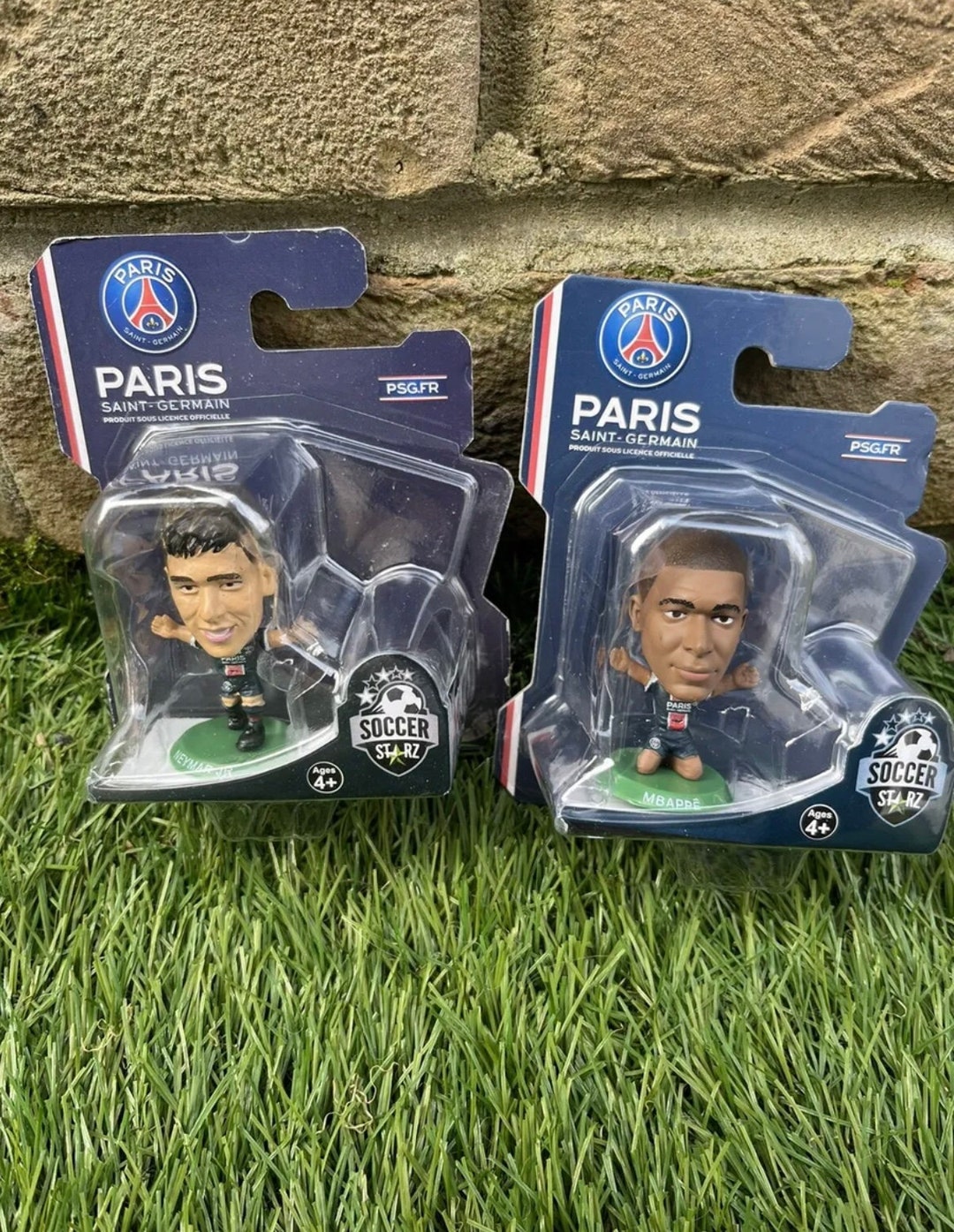 Official Soccer Starz Mbappe / Neymar PSG Football Figures Brand New 