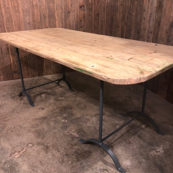 Vintage trestle table