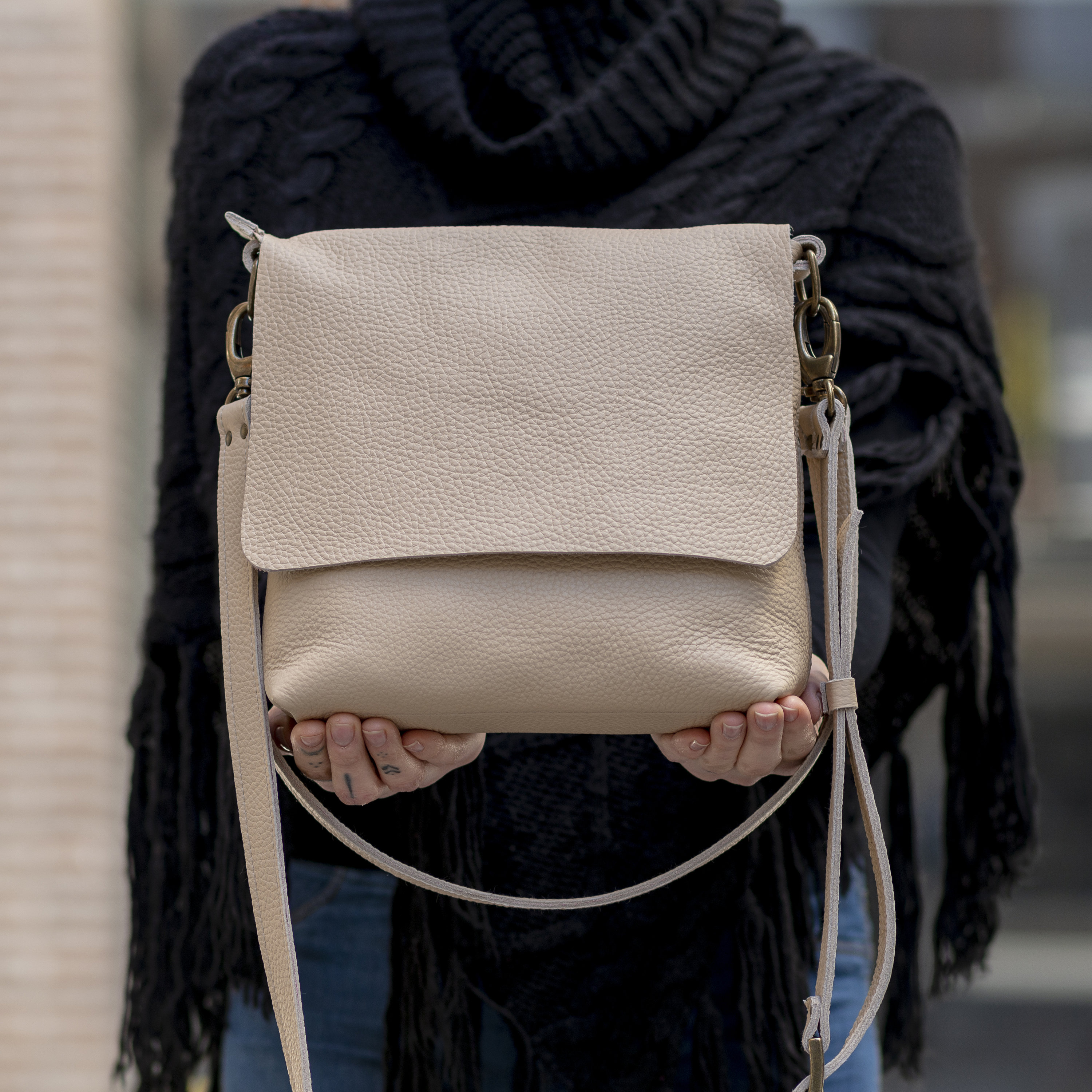 Crossbody Bag Black Leather Bag Genuine Leather Bag Leather Etsy